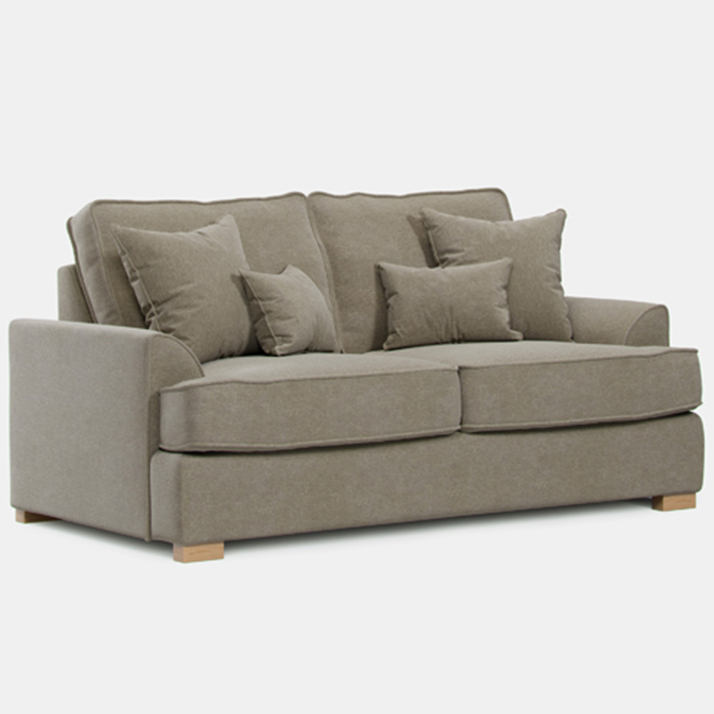 Alba City 2 Seater Fossil Fabric Sofa Image 2