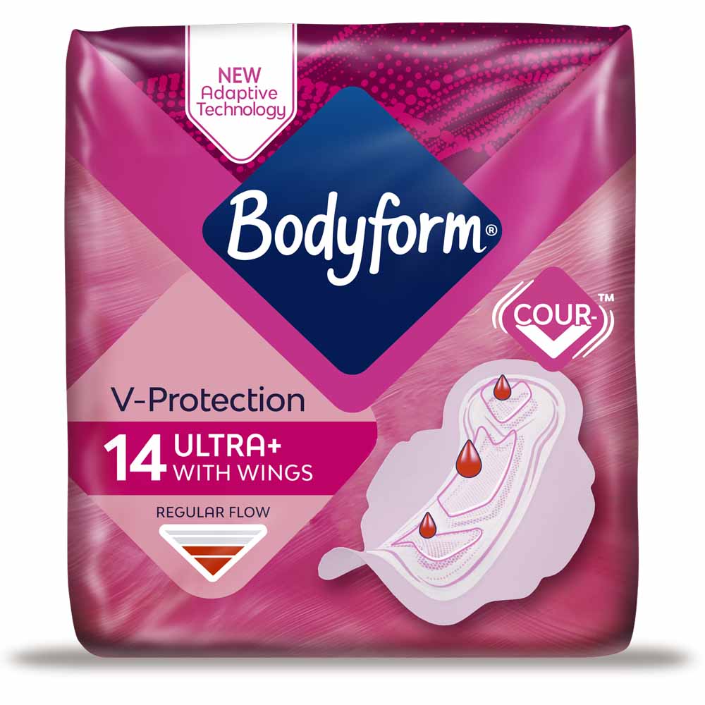 Bodyform Ultra Normal Wings Sanitary Towels 14 pack Image 3