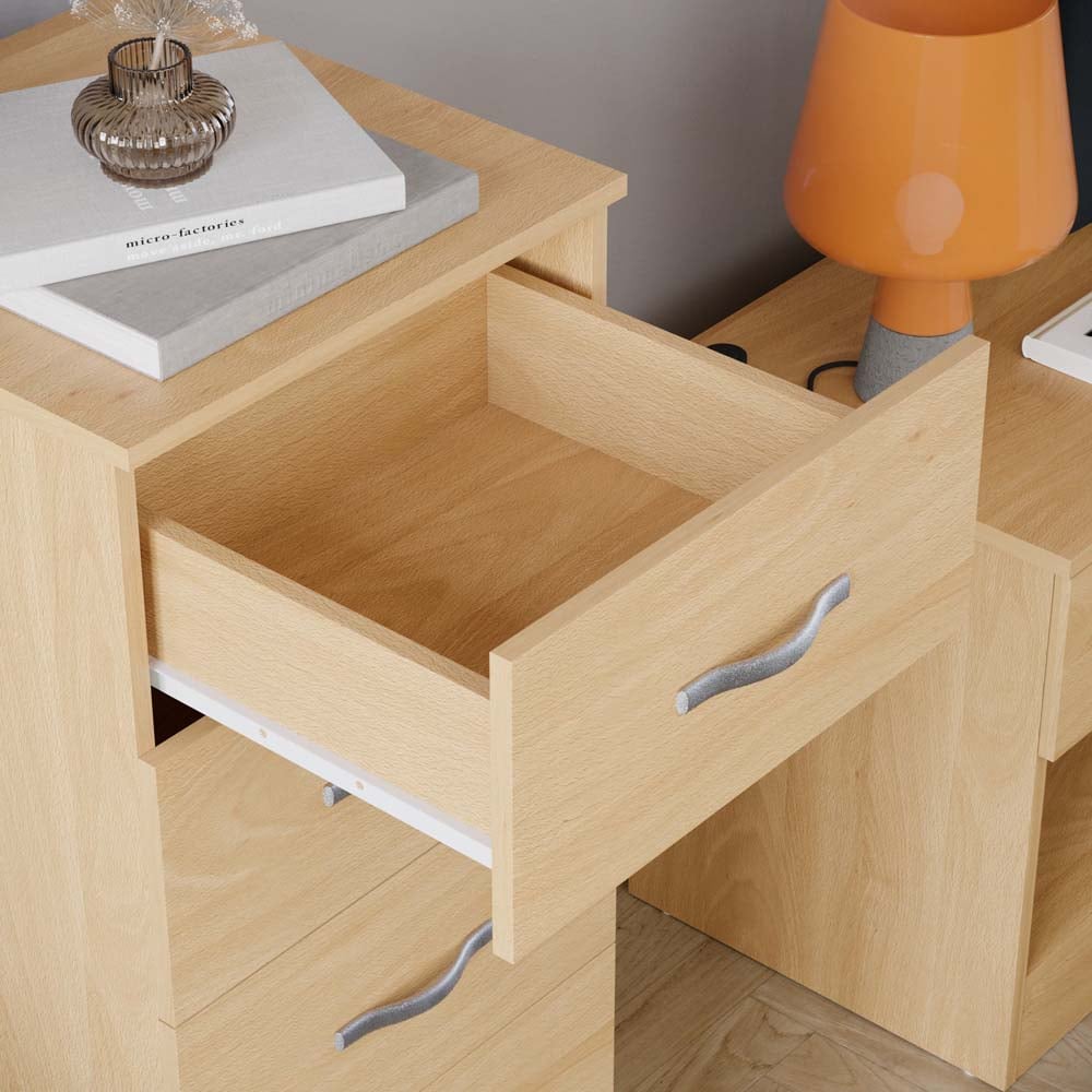 VIDA DESIGNS Riano 5 Drawer Pine Narrow Chest of Drawers Image 4