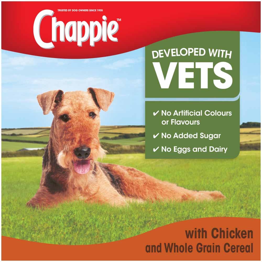 Chappie Chicken and Whole Grain Cereal Complete Dry Dog Food Case of 3 x 3kg Image 6