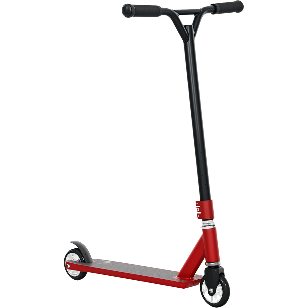 HOMCOM Red Lightweight Entry Level Complete Trick Kick Stunt Scooter Image 1