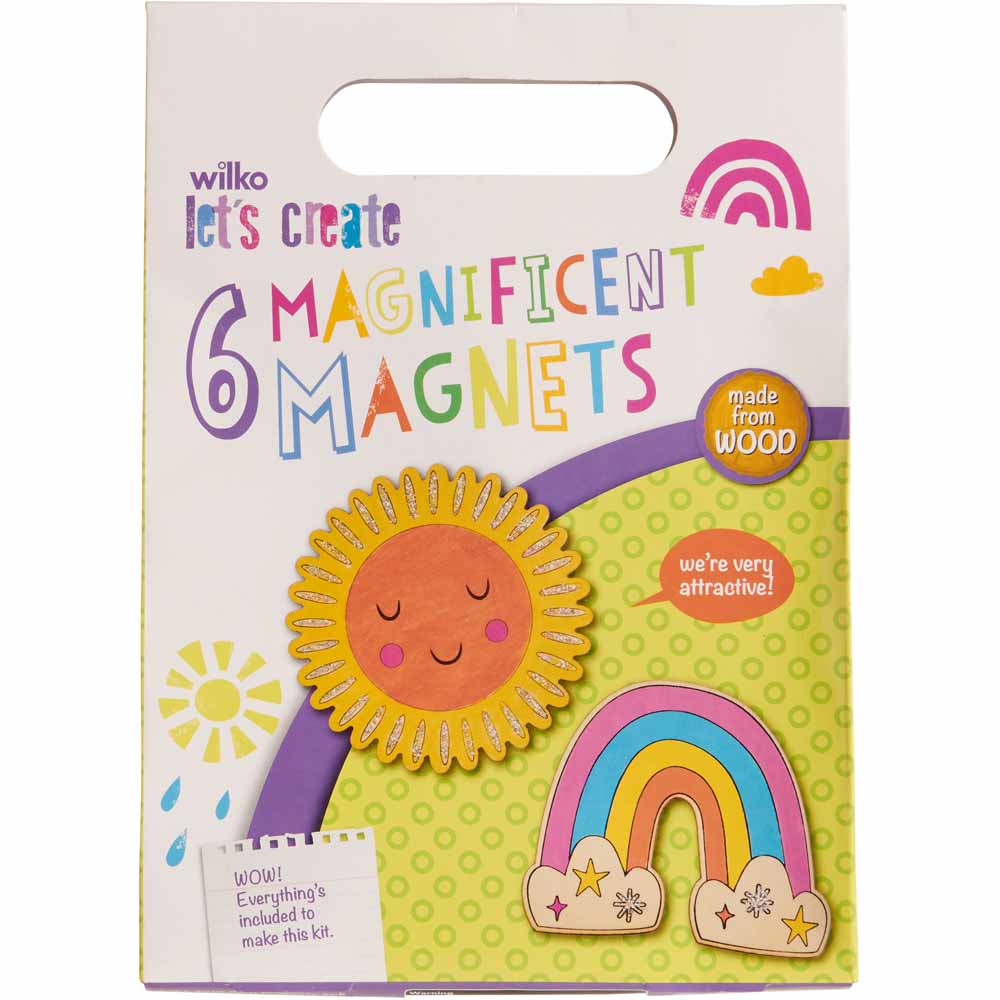 Wilko Make Your Own Magnets 6pk Image 1