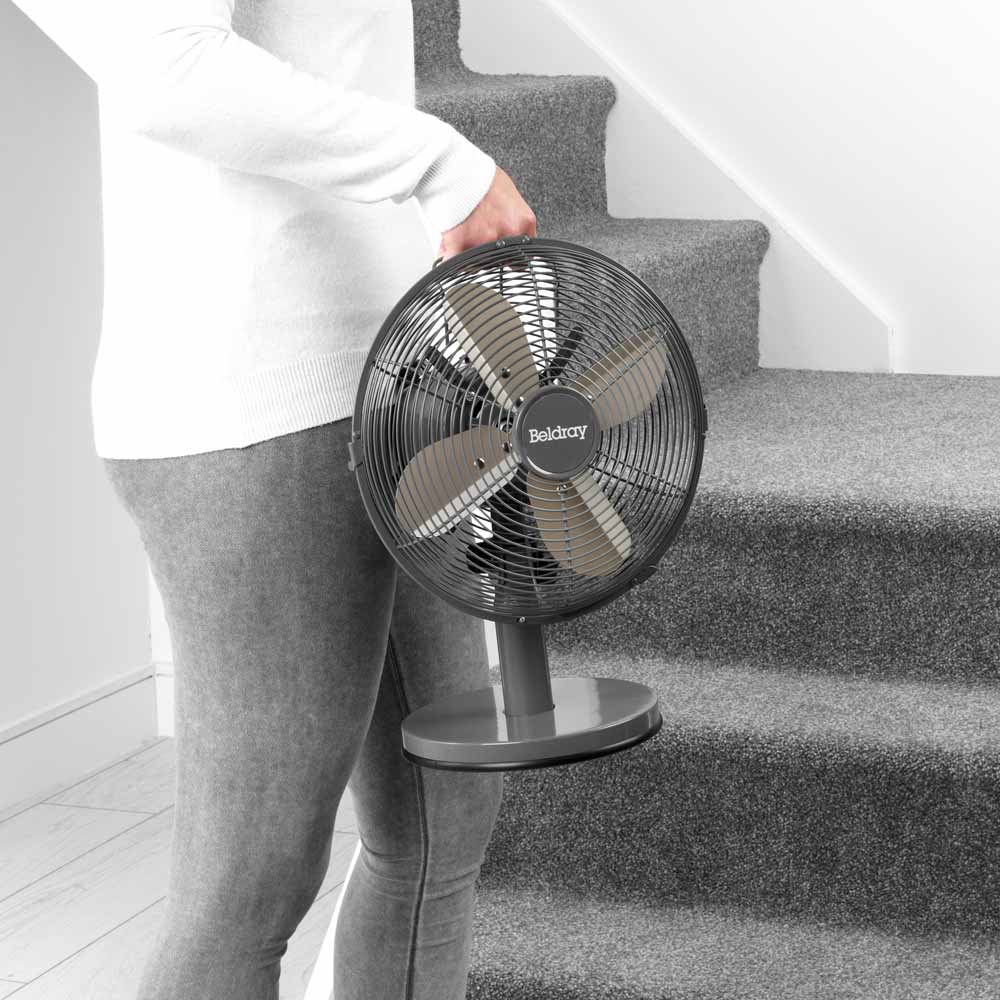 Beldray 10inch Platinum Desk Fan Wilko