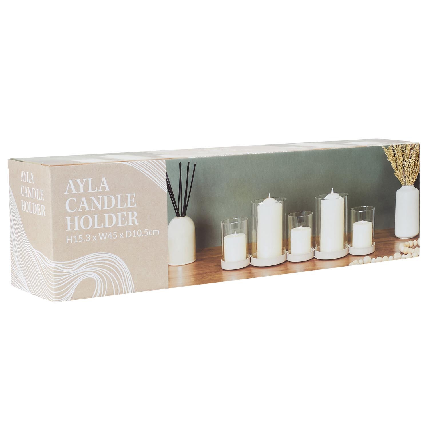 Ayla Candle Holder - Neutral Image 2