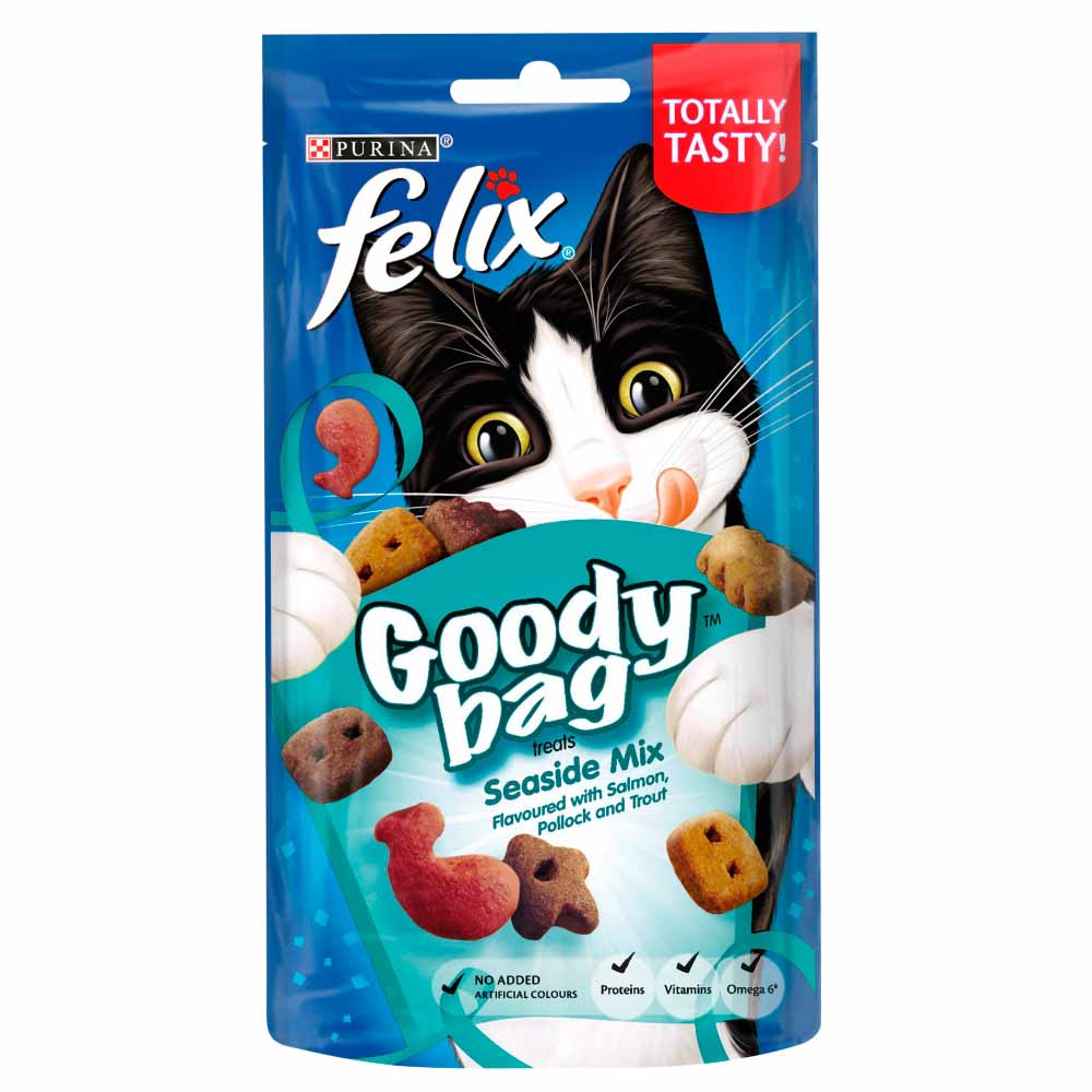 Felix Goody Bag Cat Treats Seaside Mix 60g Image 2