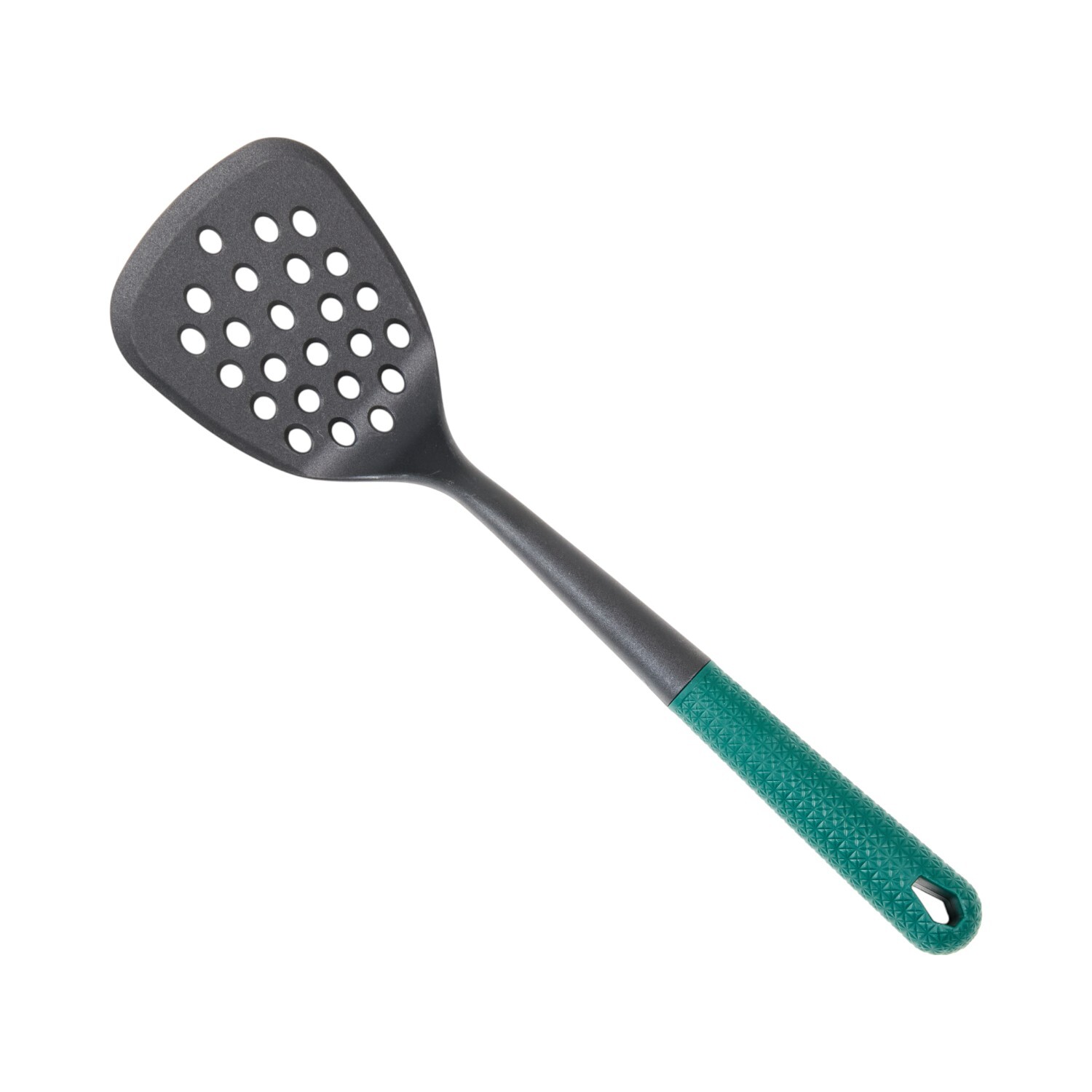 My Kitchen Emerald Geo Handle Slotted Turner Green Image 3