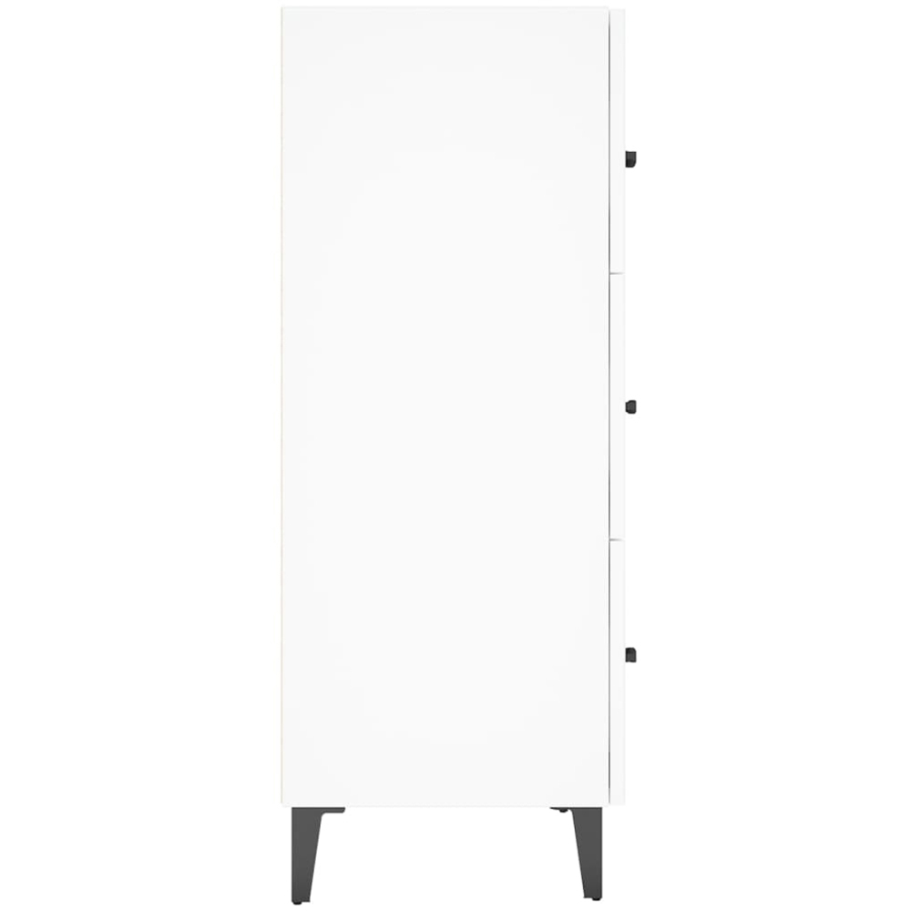 vidaXL 3 Drawer White Sideboard Image 6