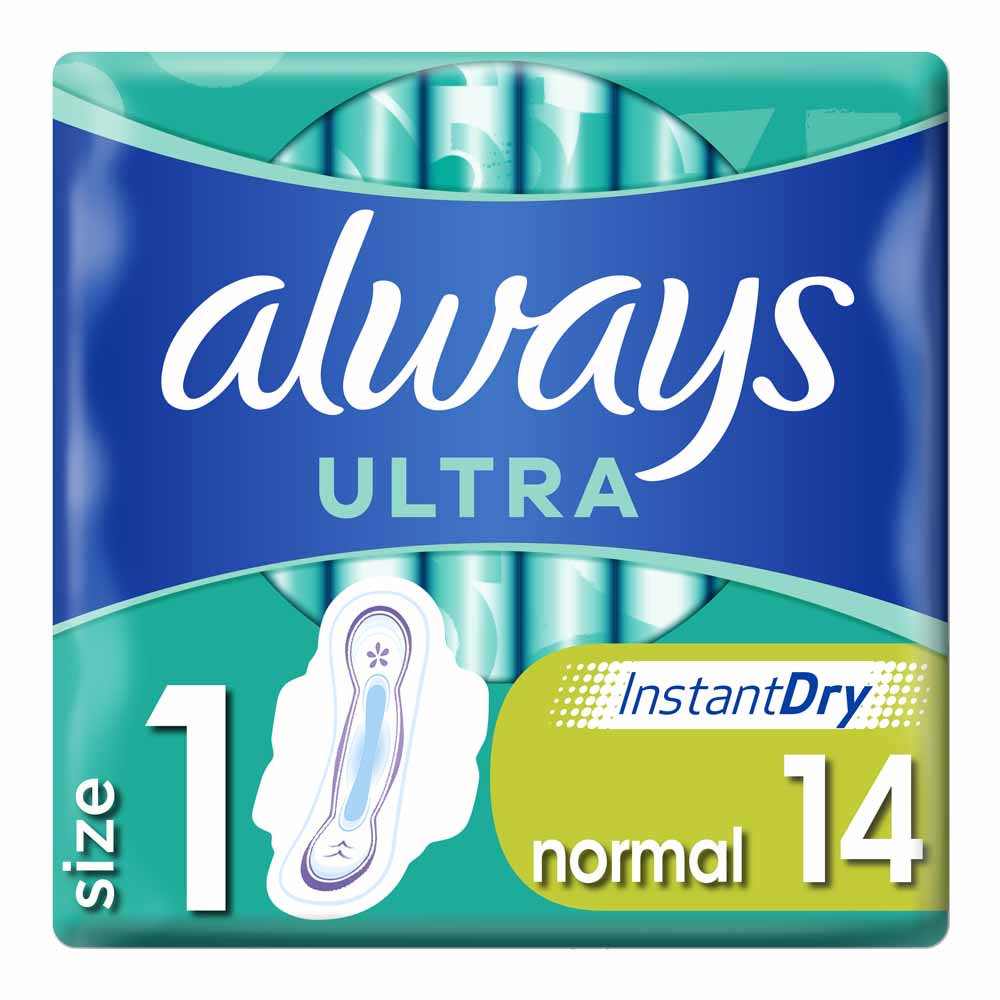 Always Ultra Normal Plus Sanitary Towels 14 pack Image 1