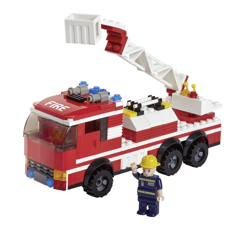 Wilko Blox Fire Engine Medium Set Image 1