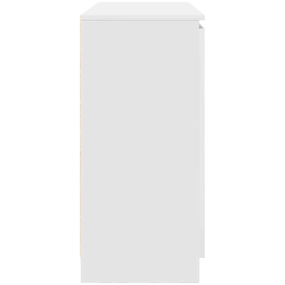 vidaXL 2 Door 4 Drawer White Sideboard Image 7