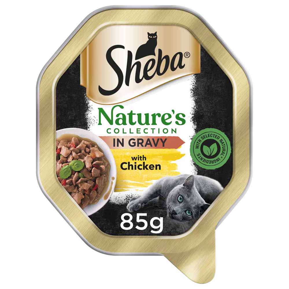 Sheba Nature's Collection Chicken and Red Pepper in Sauce Cat Food Tray 85g Image 2