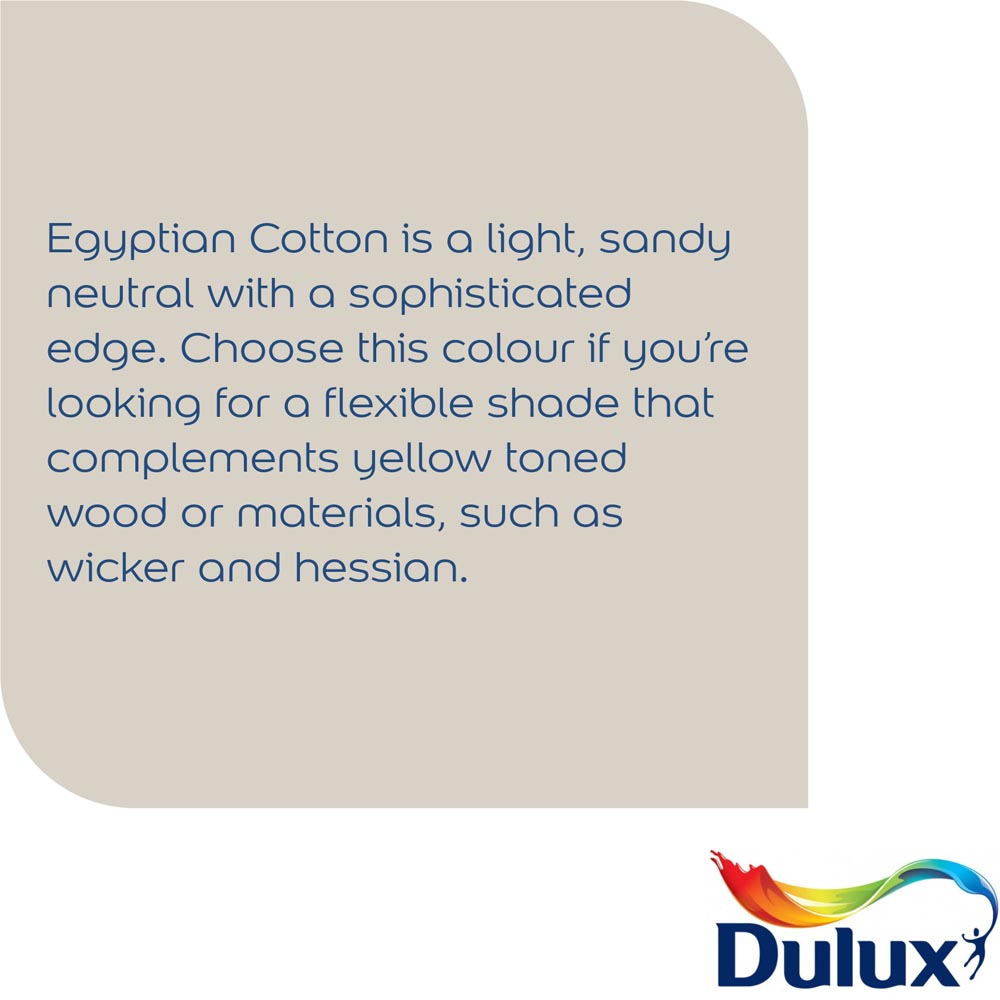 Dulux Egyptian Cotton Matt Emulsion Paint Tester Pot 30ml Image 2
