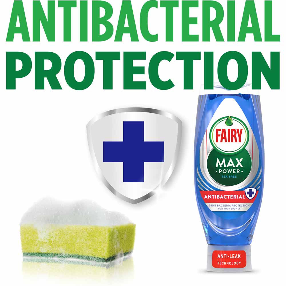 Fairy Max Power Wash Up Liquid Antibacterial 450ml Image 7
