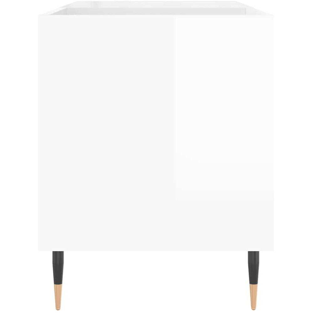 vidaXL 2 Shelf White Record Cabinet Image 5