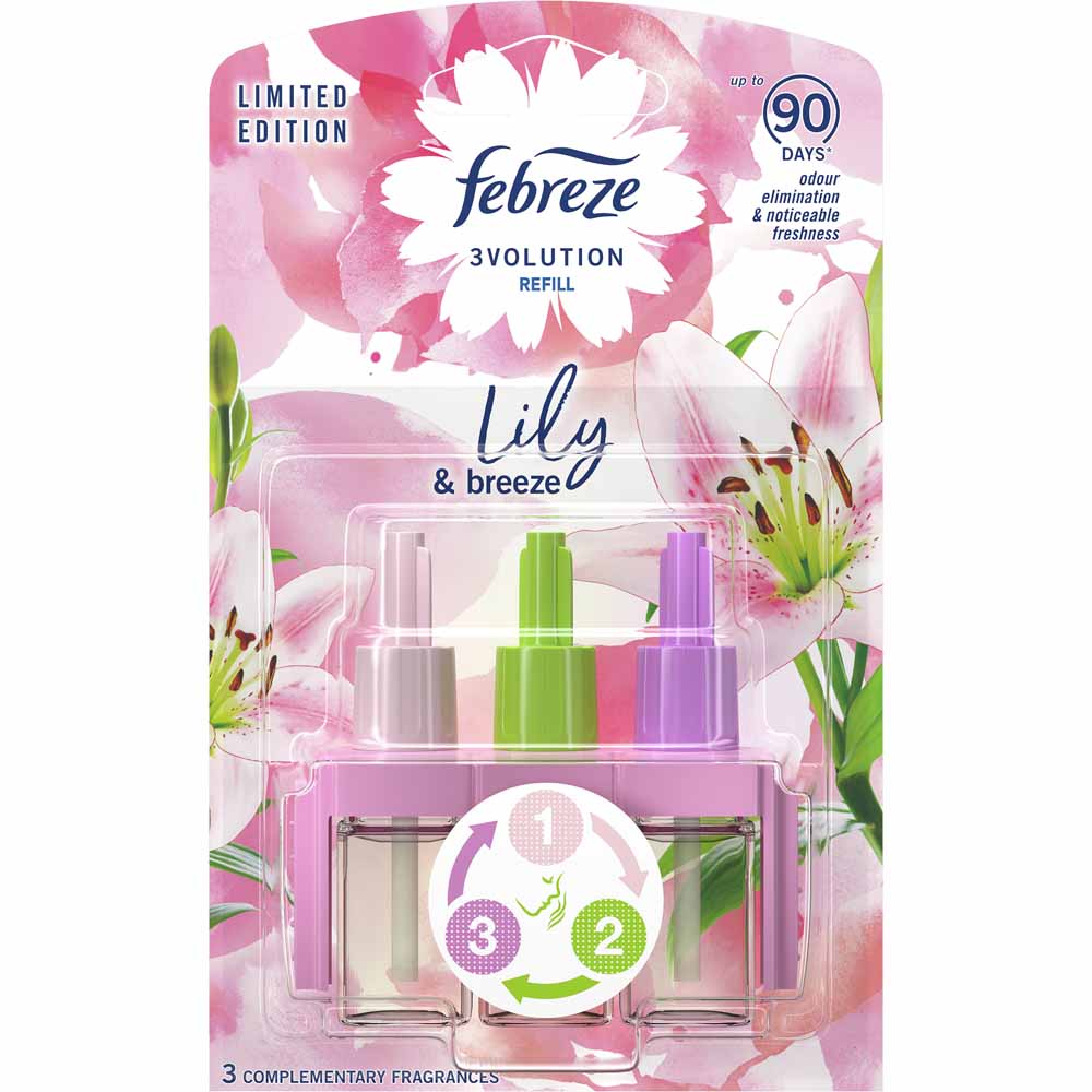 Febreze 3Volution Lily Breeze Refill Air Freshener 20ml Image 1