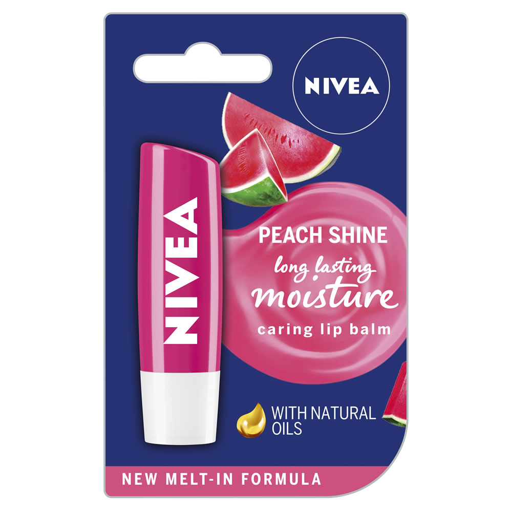 Nivea Fruity Shine Lip Balm in Watermelon 4.8g Image