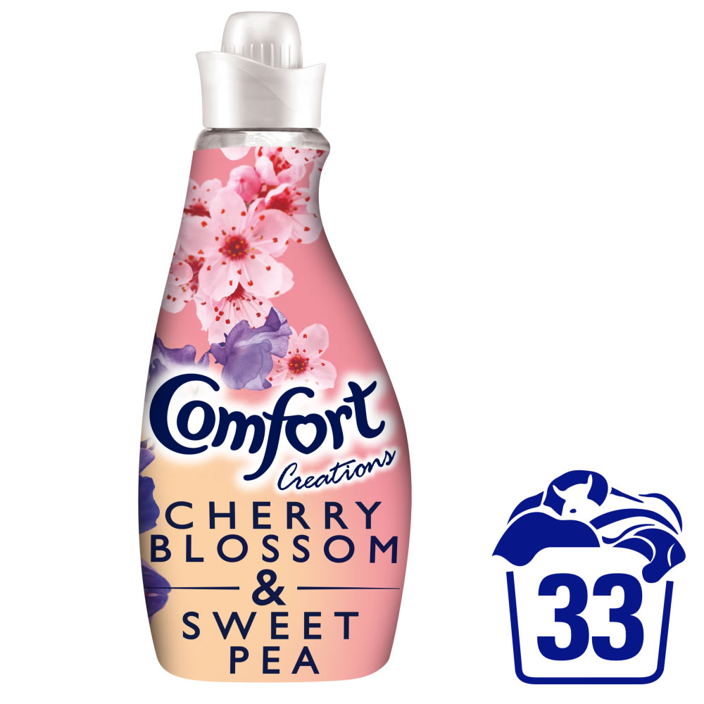 Comfort Cherry Blossom and Sweet Pea Fabric Conditioner 22 Washes 1.16L Image 1