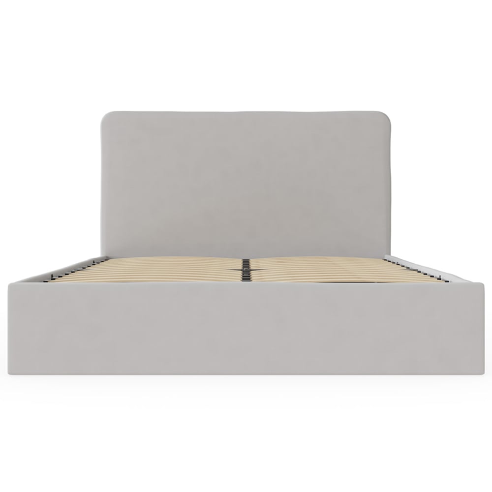 GFW Chiswick King Size Soft Grey Ottoman Bed Image 2