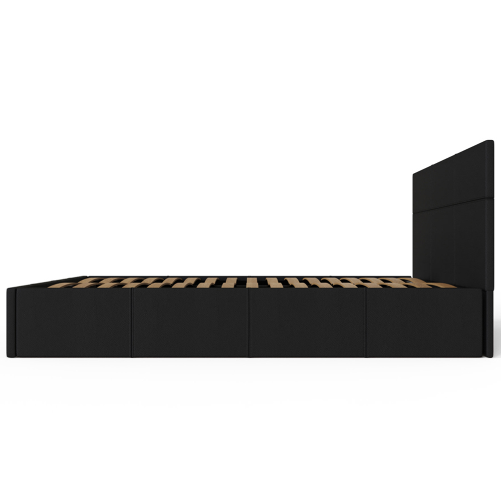 GFW King Size Black End Lift Ottoman Bed Image 6