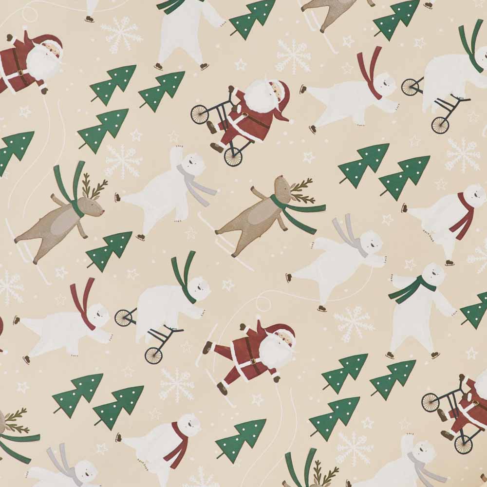 Wilko 4m Alpine Home Character Christmas Wrapping Paper Image 2