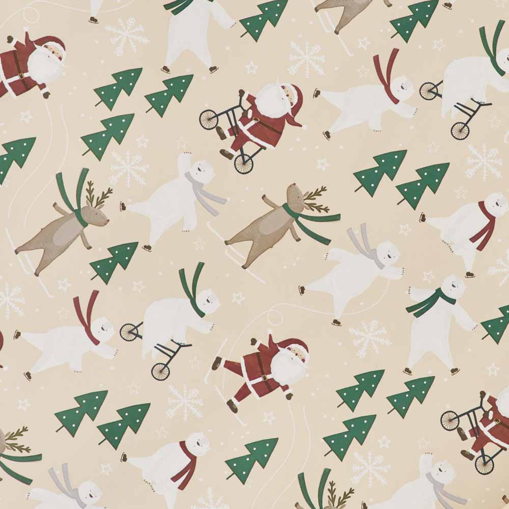 Wilko 4m Alpine Home Character Christmas Wrapping Paper Wilko
