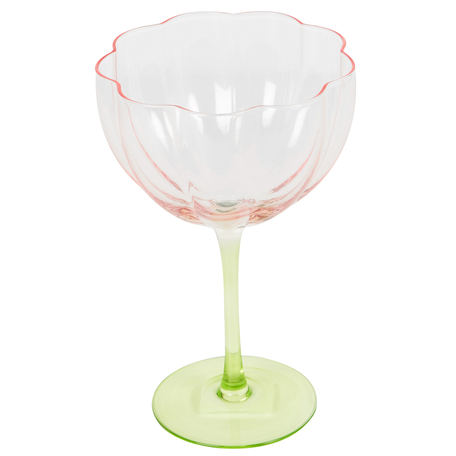 Flower Gin Glass - Pink and Green Image 6