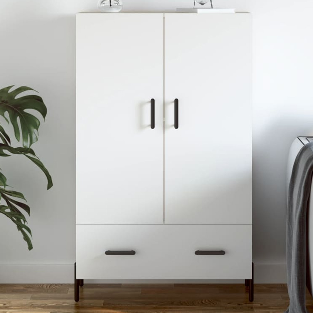 vidaXL 2 Door 2 Drawer White Highboard Image 1