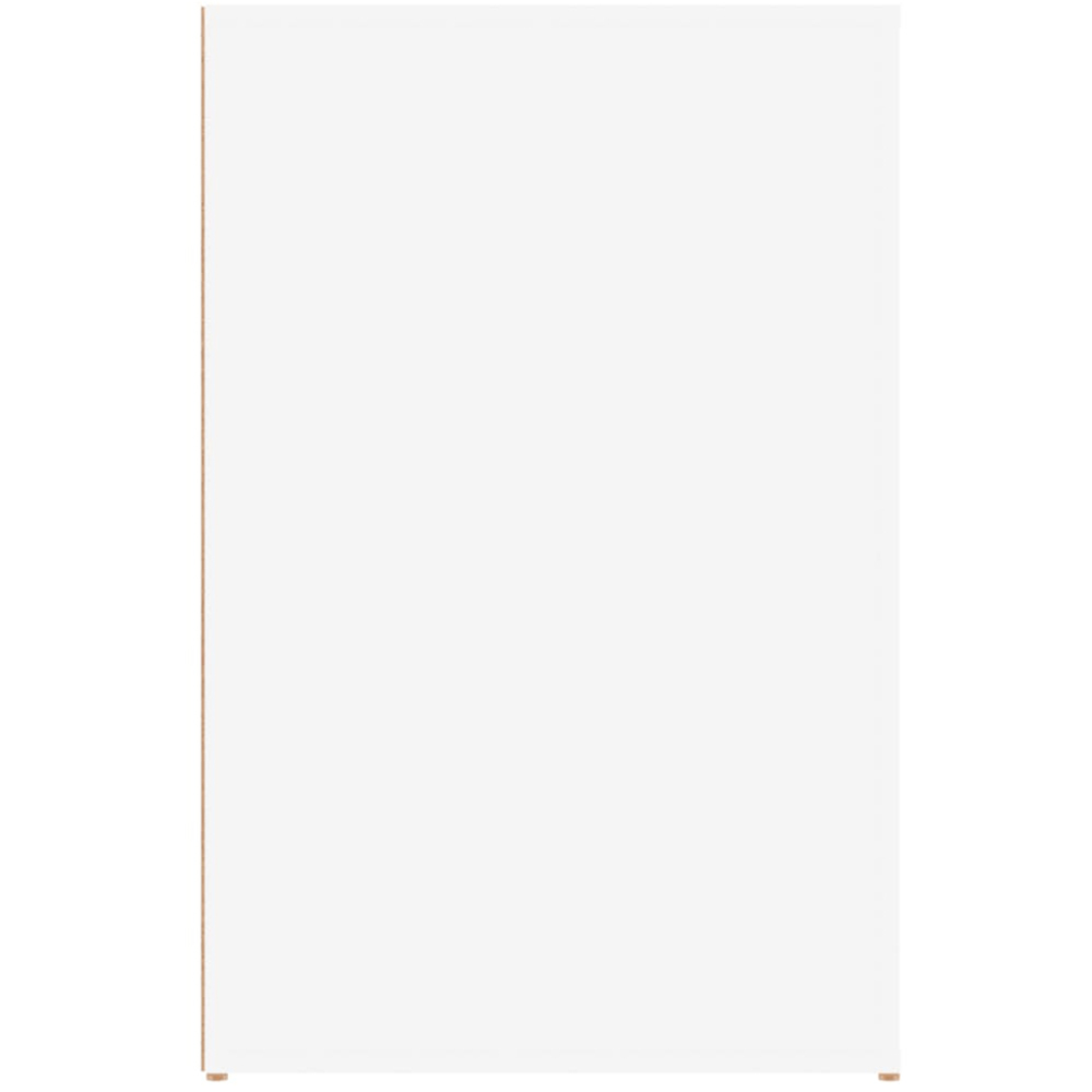 vidaXL Single Door Single Drawer Office Desk White Image 6