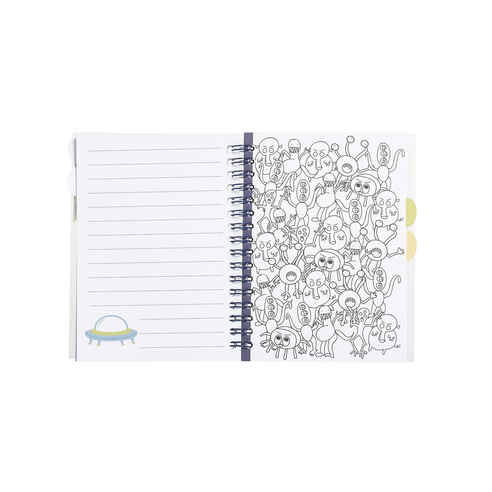Wilko Space Colour in A6 Notebook Wilko