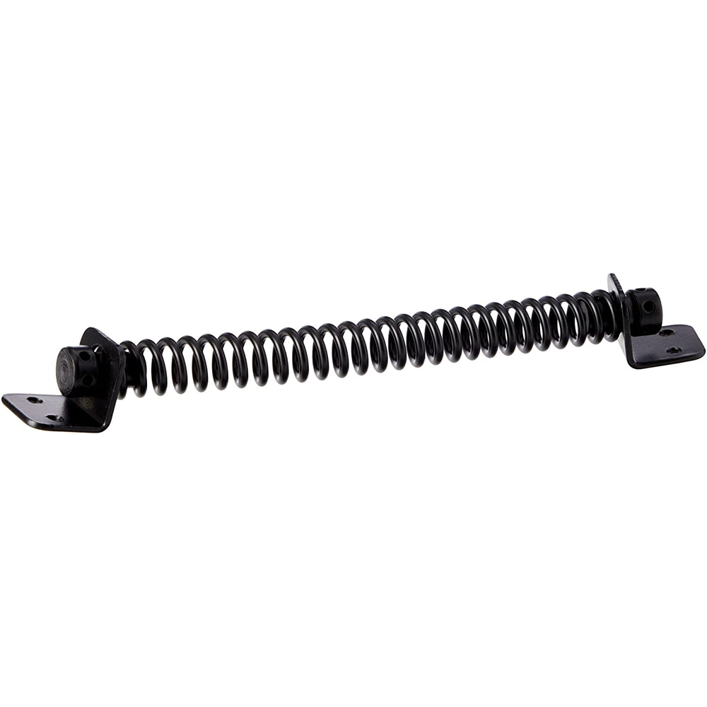 Golden Grace Black Self Locking Closing Garden Gate Spring Closer 250mm Image