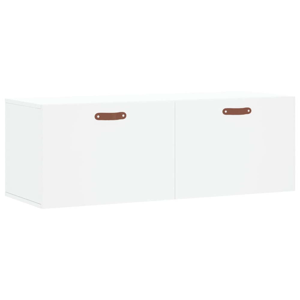 vidaXL 2 Door White Wall Cabinet Image 2