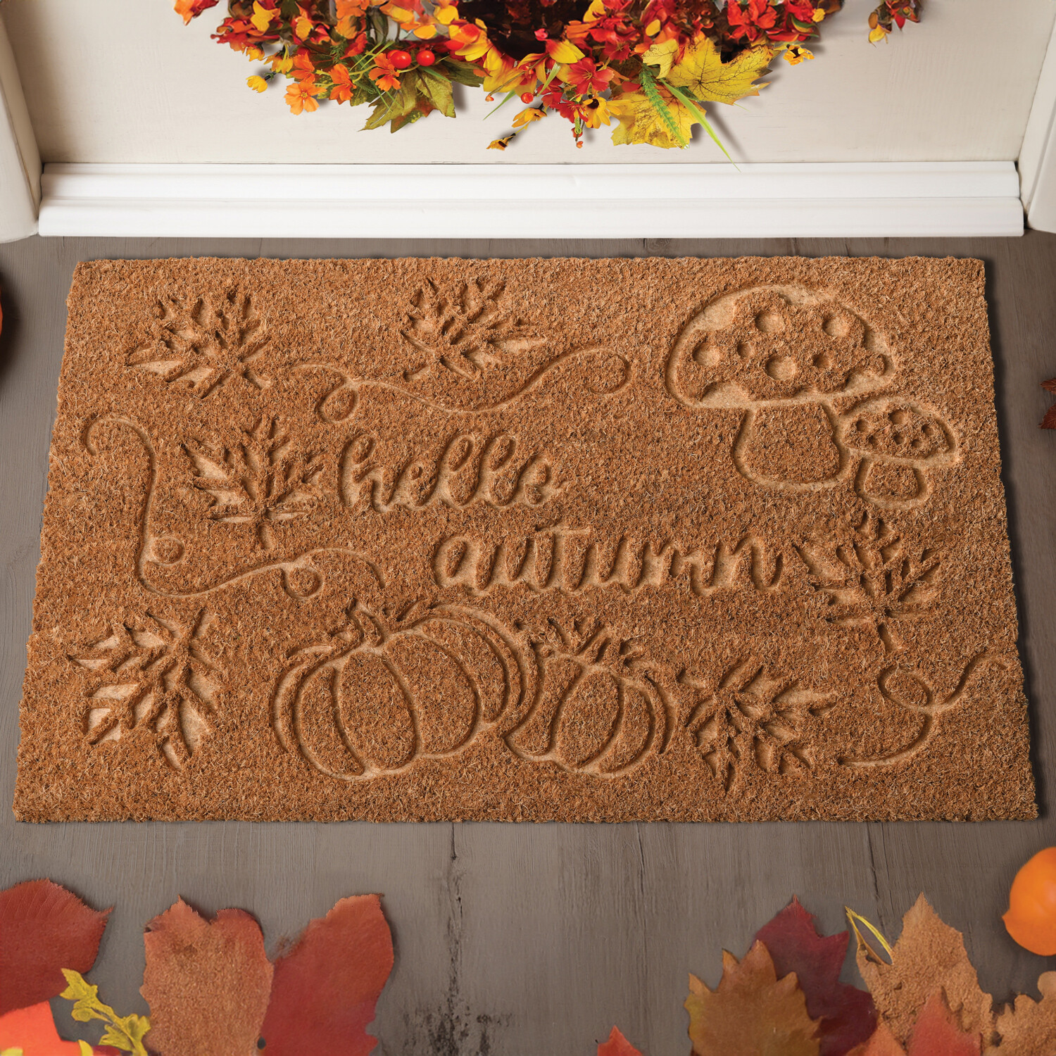 Autumn Coir Mat Brown Image 3