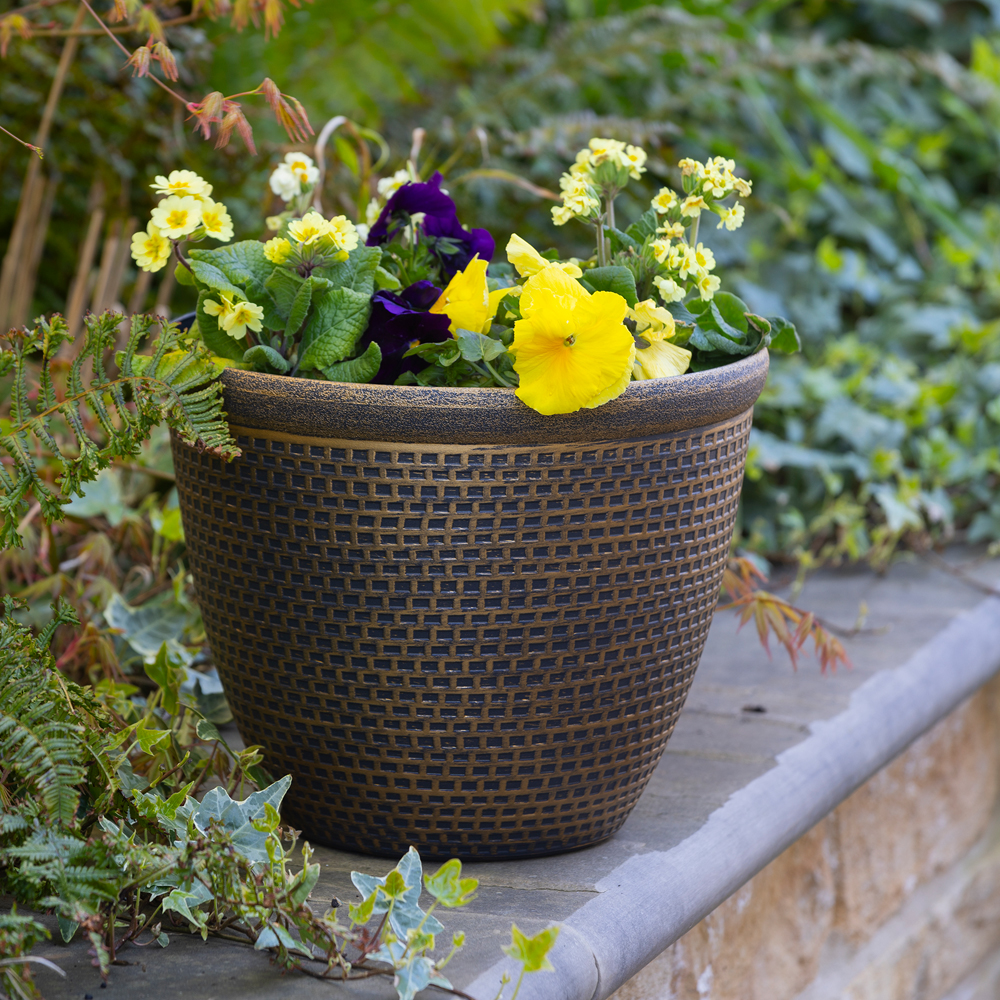 YouGarden Cromarty Planter 25cm 2 Pack Image 2