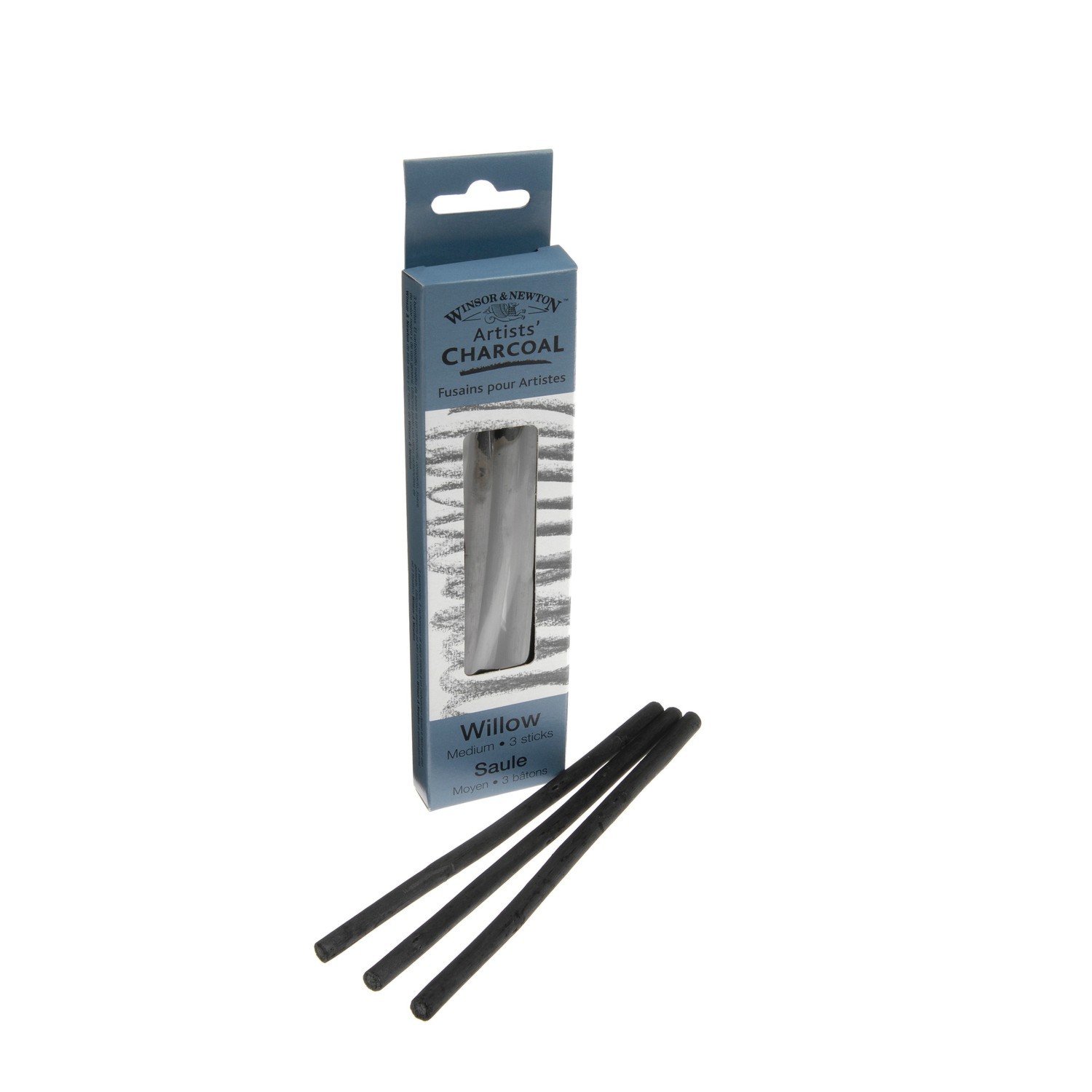 Winsor and Newton Willow Charcoal Sticks - Black / Medium / 3 Image