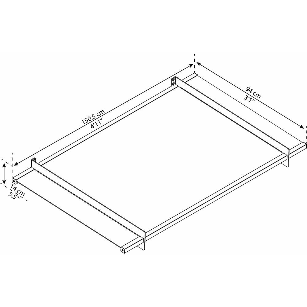 Palram Nancy 1500 Clear Door Canopy Image 3