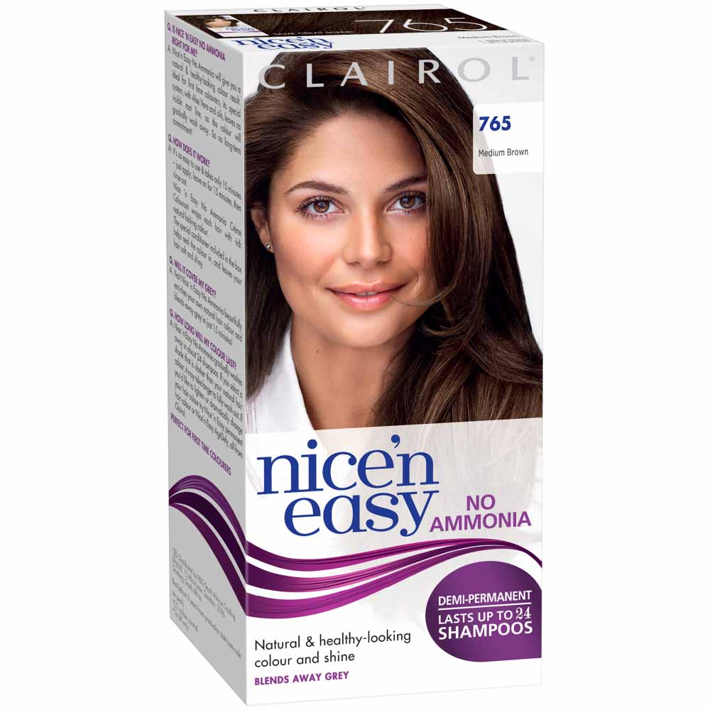 Clairol Nice'n Easy Medium Brown 765 Non-Permanent  Hair Dye Image 2