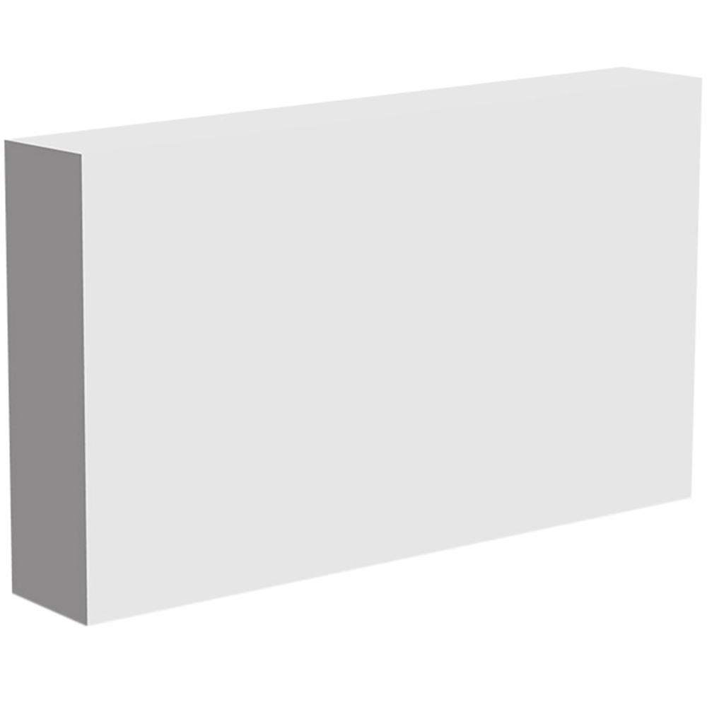National Skirting White Square Primed Skirting Board 18mm 70 x 4200mm Image 1