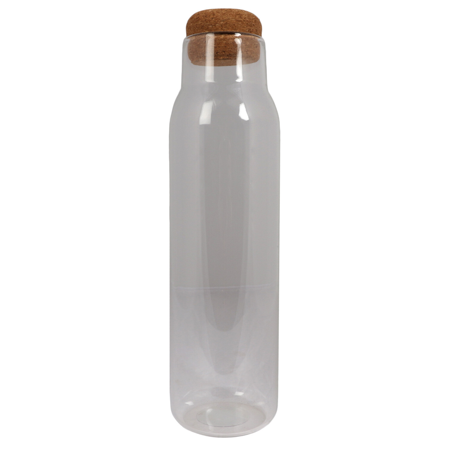 Storage Jar with Cork Lid - Clear Image