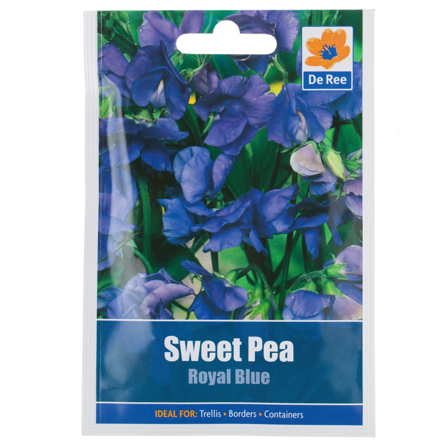 Sweet Pea Royal Blue Seed Packet Image