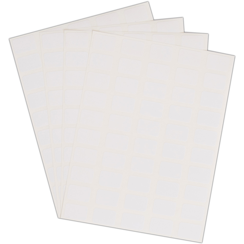 Blick White Rectangular Self Adhesive Warehouse Label 12 x 18mm 2000 Pack Image 5
