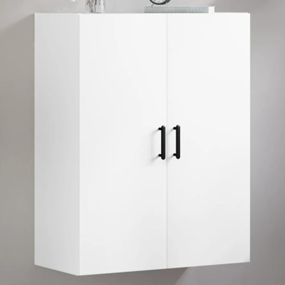 vidaXL 2 Door White Wall Mounted Cabinet Image 1