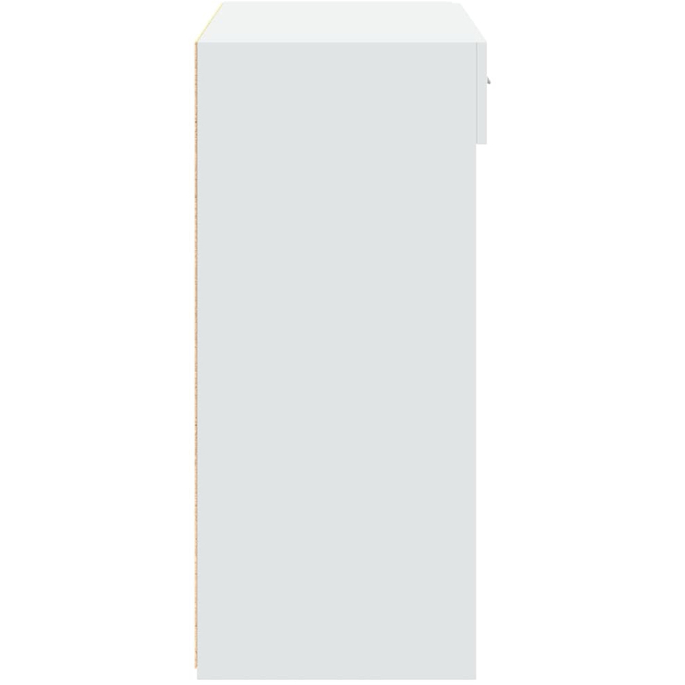 vidaXL 2 Drawer 6 Shelf White Sideboard Image 5