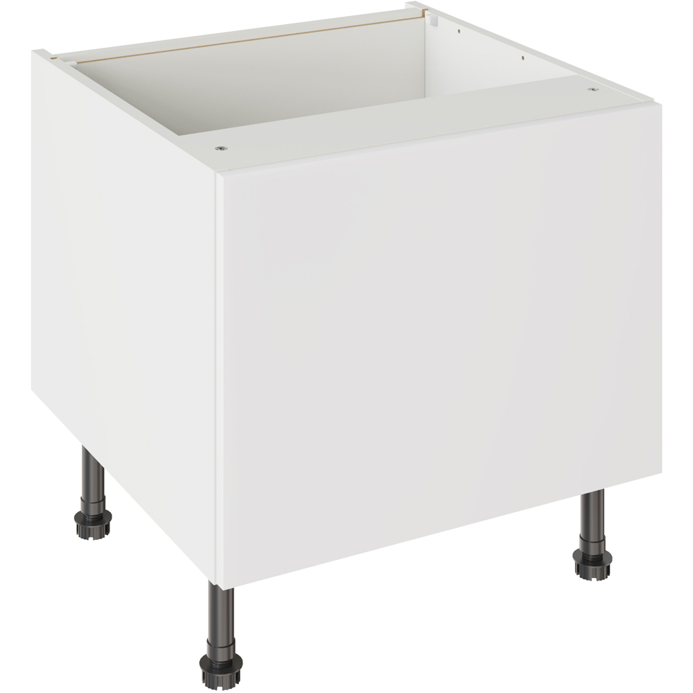 Kitchen Kit Slab Standard White 600 Belfast Sink Base Kitchen Cabinet Flatpack Image 1