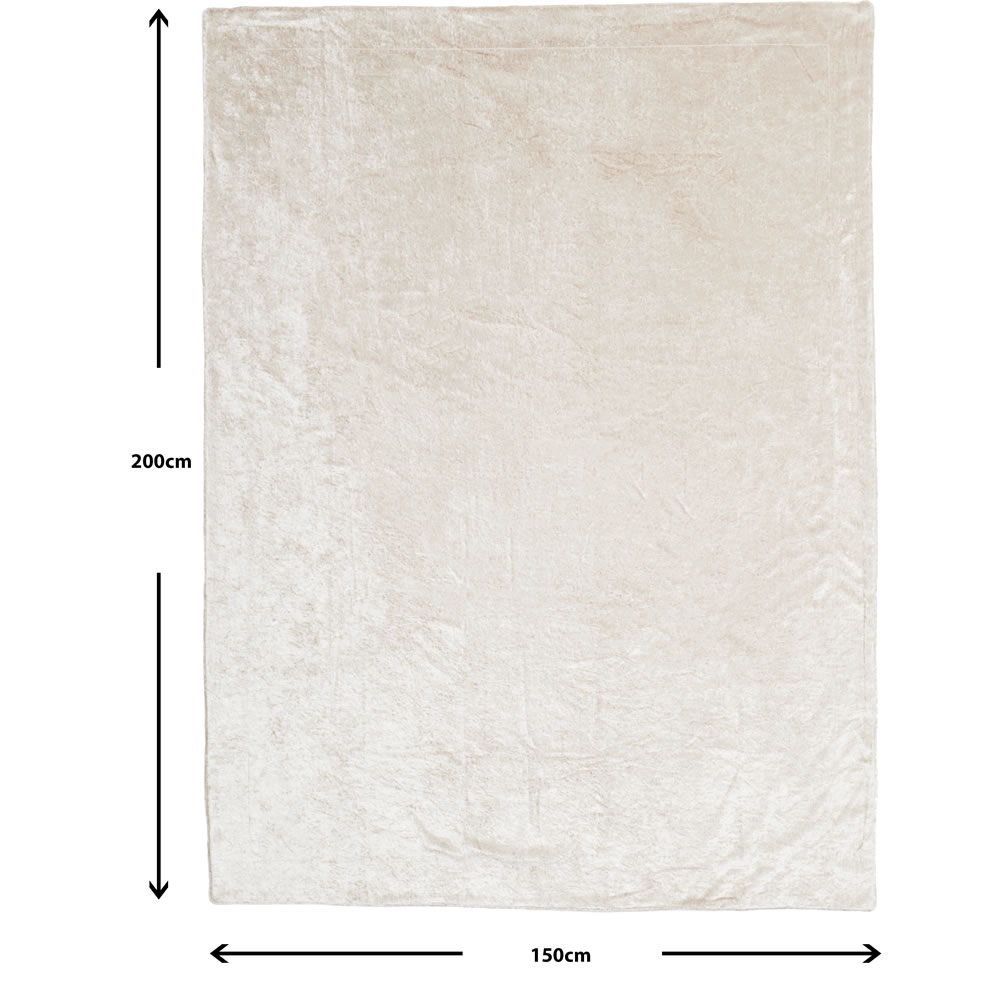 Wilko Gold Crushed Velvet Effect Throw 200 x 150cm Wilko