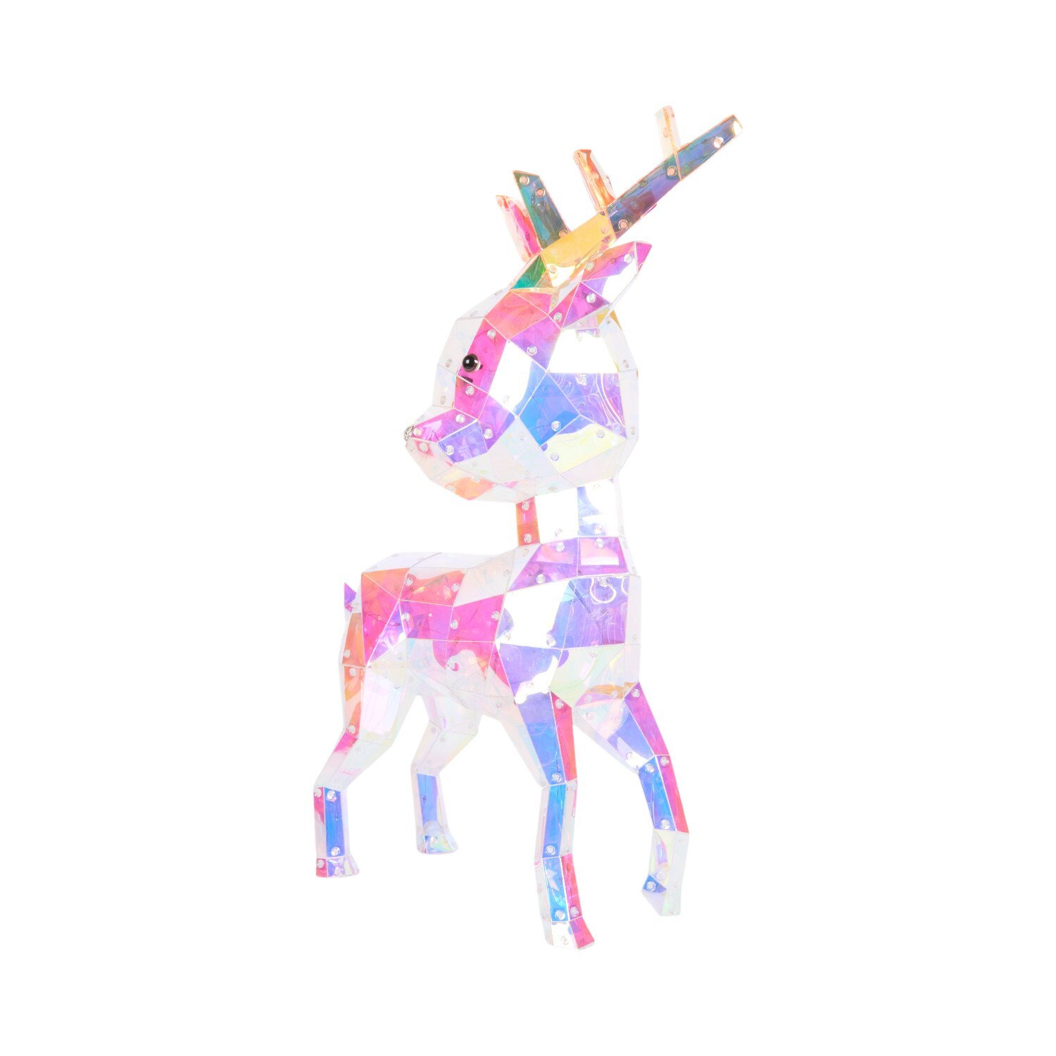 Iridescent Diamante Nose Reindeer Image 4
