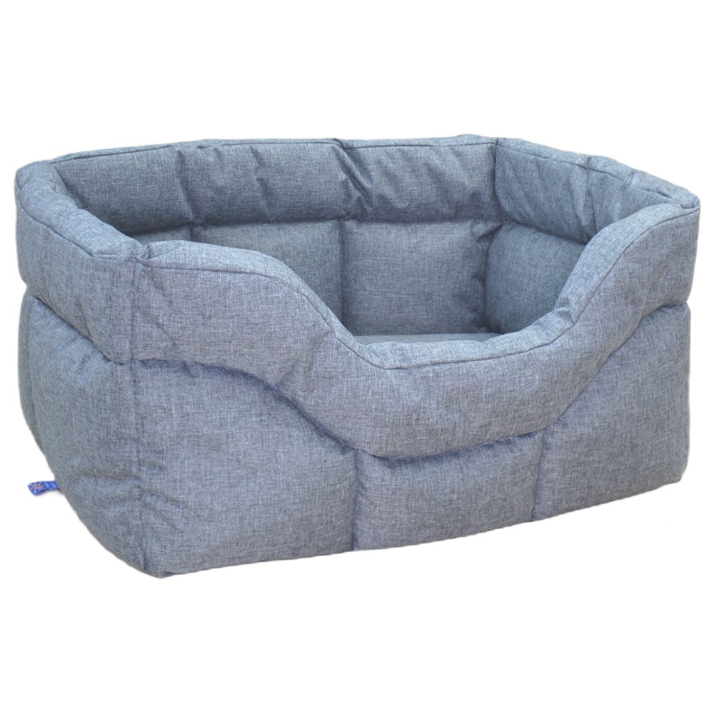 P&L Large Grey Heavy Duty Dog Bed Image 1