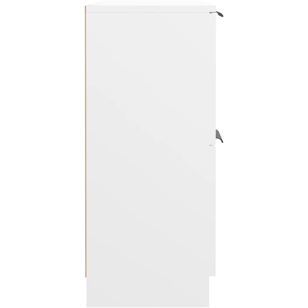 vidaXL 2 Door White Sideboard Image 6