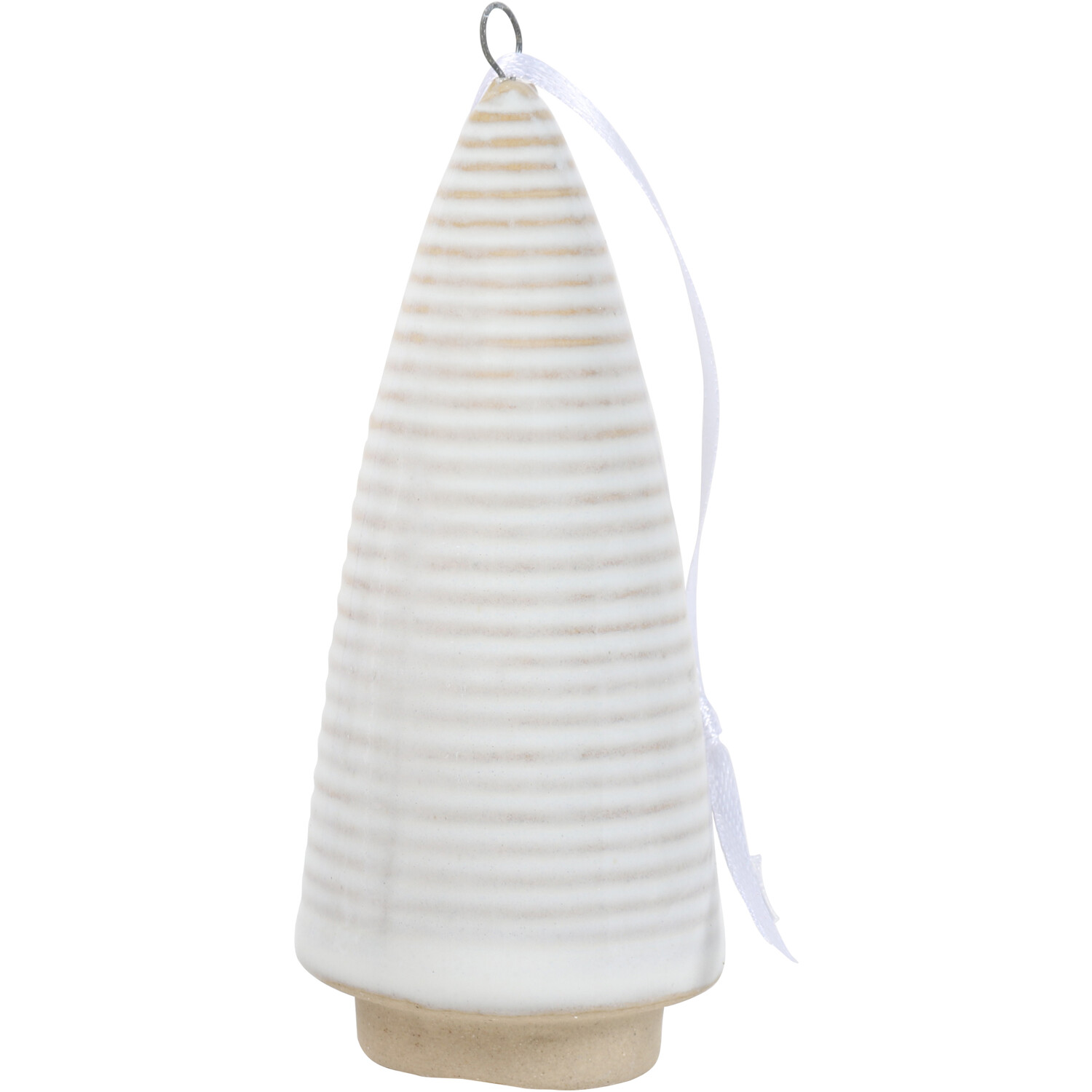 Pack of 4 Ceramic Christmas Trees - White Image 4