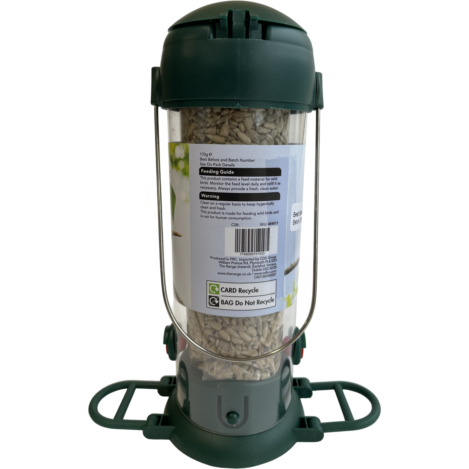 Pre Filled Sunflower Hearts Bird Feeder Image 2