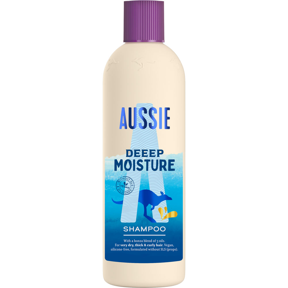 Aussie Deep Moisture Vegan Shampoo 300ml Image 1